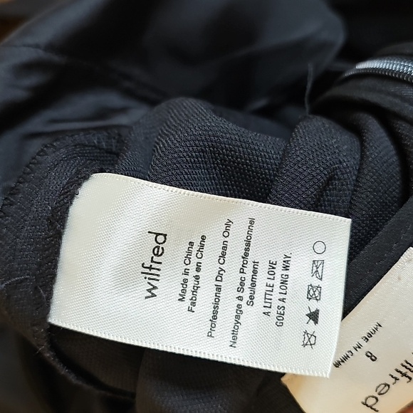 Wilfred Black Jumpsuit From Aritzia with Wide-Leg and Tie Back - Picture 10 of 10